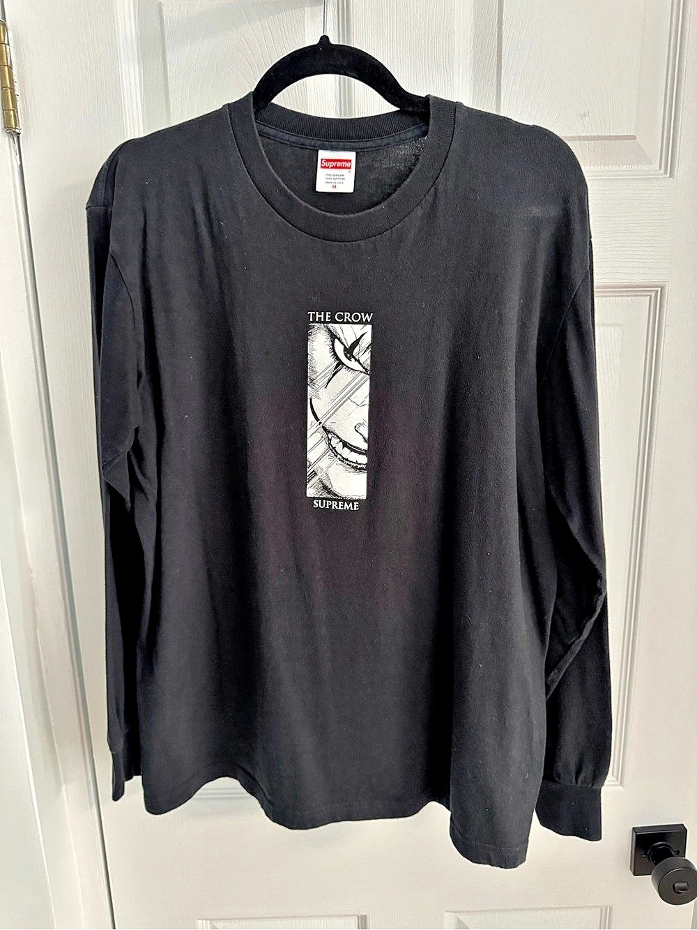 Supreme The Crow Long Sleeve Graphic Tee Black Size Medium